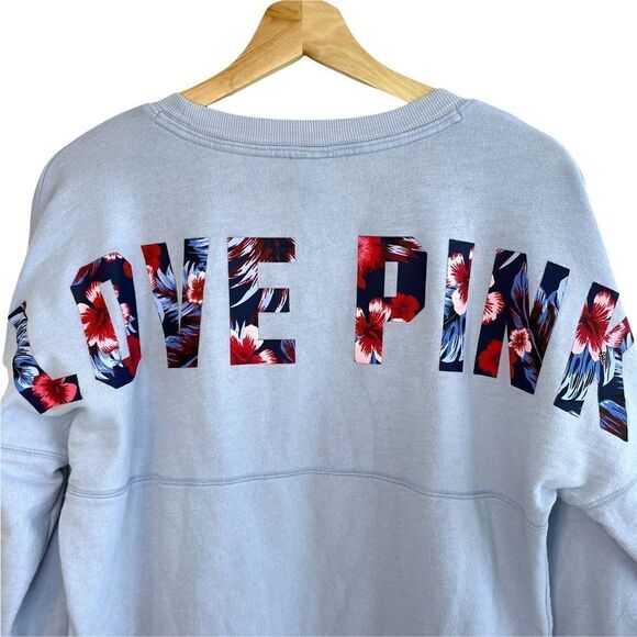 Pink Varsity Crew Neck Top - Picture 6 of 7